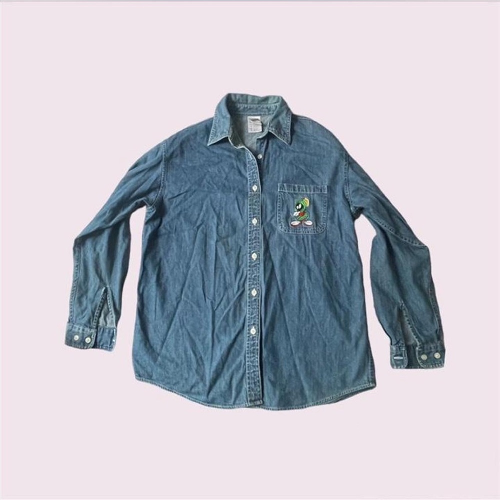 1999 VINTAGE MARVIN THE MARTIAN LOONEY TUNES  JEAN JACKET - from Warner Bros